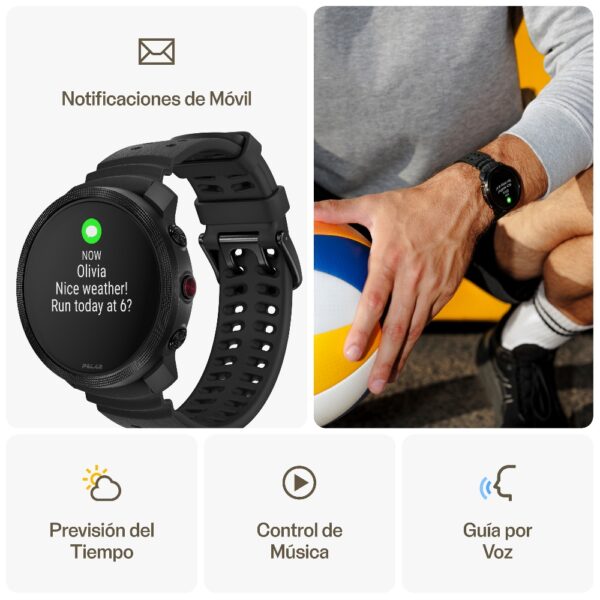 POLAR VANTAGE M3, Night Black - Imagen 7
