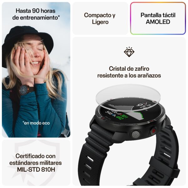 POLAR GRIT X2, Night Black - Imagen 3