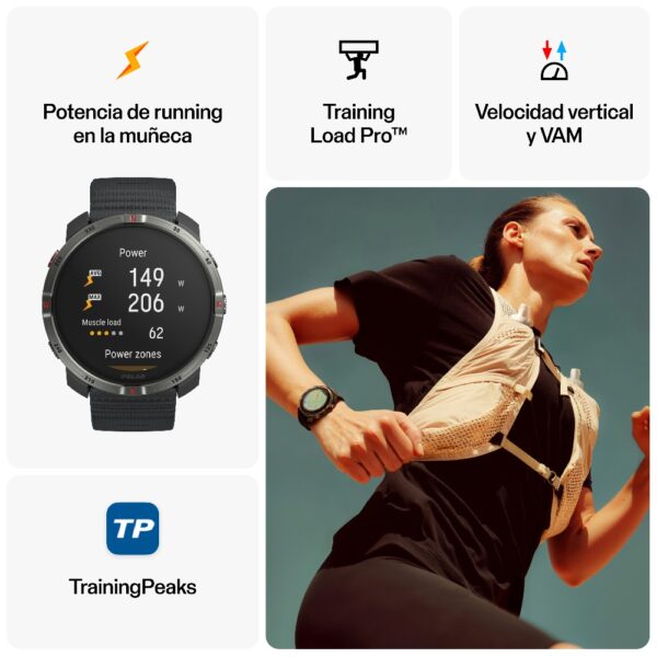 POLAR GRIT X2, Night Black - Imagen 6